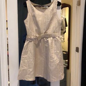 metallic gold semiformal dress